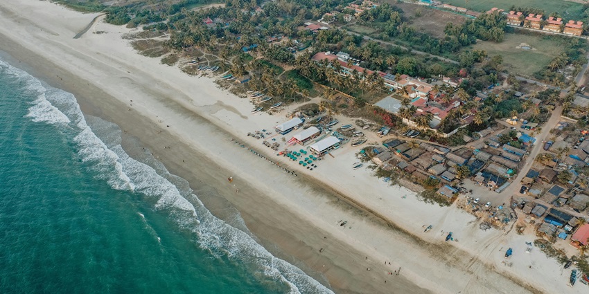 Image of Arambol Beach, planning a picnic here is one of the most fun things to do in North Goa with family