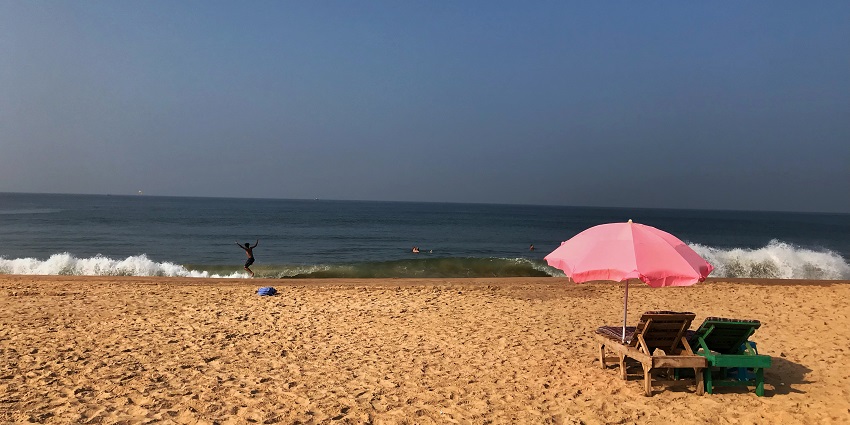 Calangute Beach stretches over 4 miles of golden sand, offering a perfect blend of natural beauty.