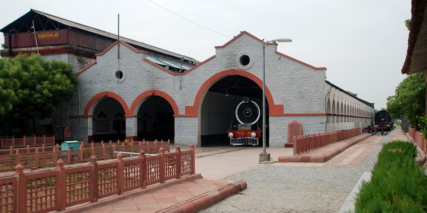 An image of the Rewari Railway Heritage Museum - one of the places to visit near Bhiwadi.