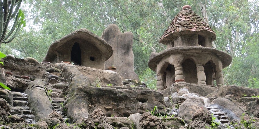 An image of Rock Garden which is one of the most popular places to visit in Chandigarh.