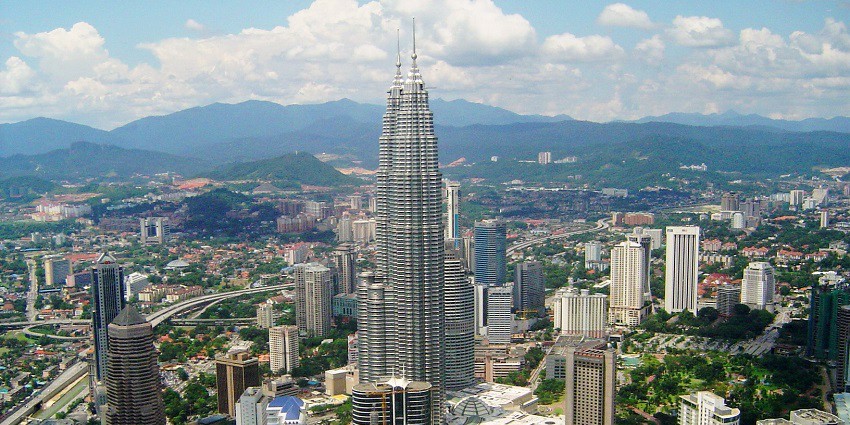 Petronas Towers skyline, a favourite spot for Valentine's Day in Malaysia among couples.