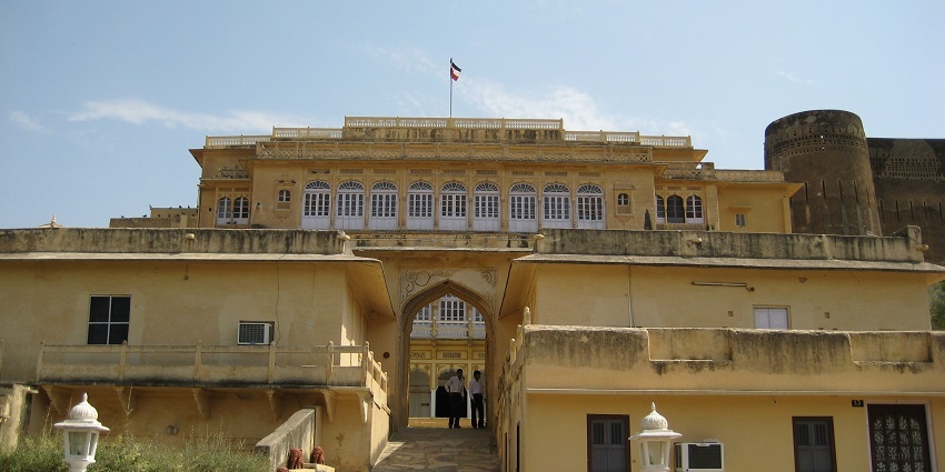 Roopangarh Fort in Rajasthan, featuring its imposing structure and historic architecture.