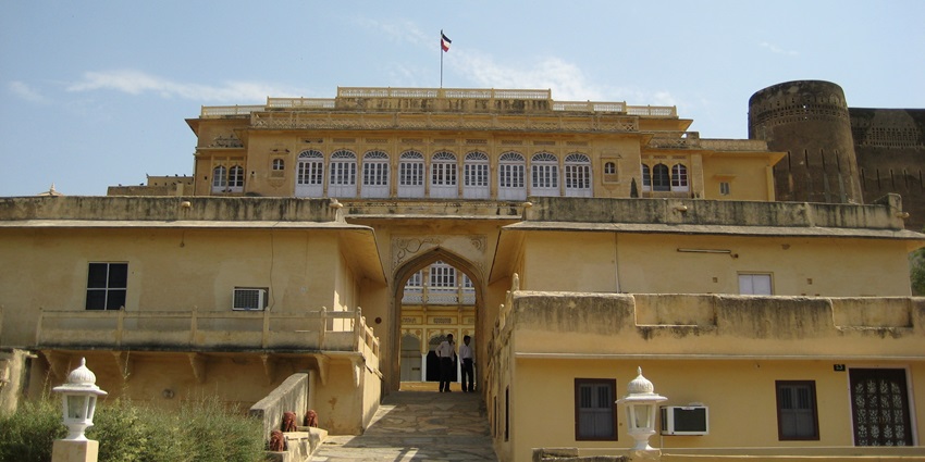 Roopangarh Fort, showcasing its impressive historical architecture and panoramic views of the surrounding landscape.