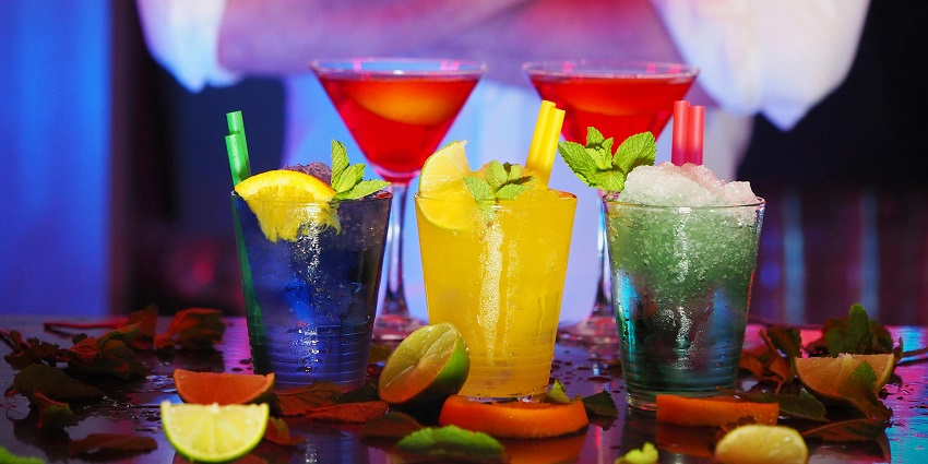 A breathtaking view of Selective Blur of Glasses in Rum Doodle bar of Kathmandu.