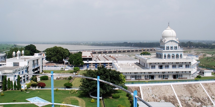 Panoramic image of the gurudwara in Rupnagar which is near Chandigarh