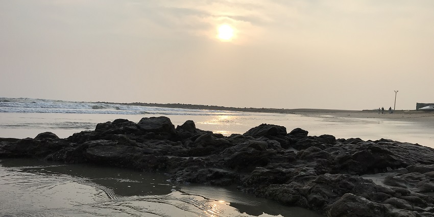 Rushikonda Beach is one of the popular places to visit in Vizag for couples with scenic views.