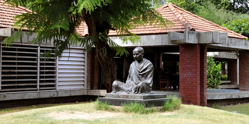 A glimpse of the Sabarmati Ashram, a famous hotspot near ISKCON temple in Ahmedabad.