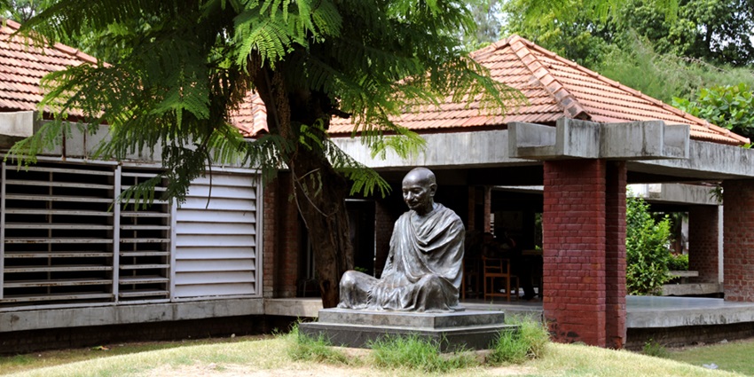 Sabarmati Ashram is one of the most historical places to visit around Sidi Saiyyed Mosque.