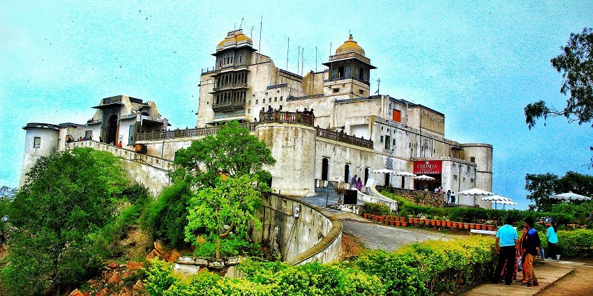 Hilltop architecture with panoramic Udaipur views, a historical gem of a Palace