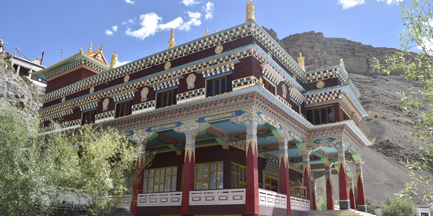 A view of the Sakya Tangyud Monastery, an attraction to explore in Spiti Valley in May.