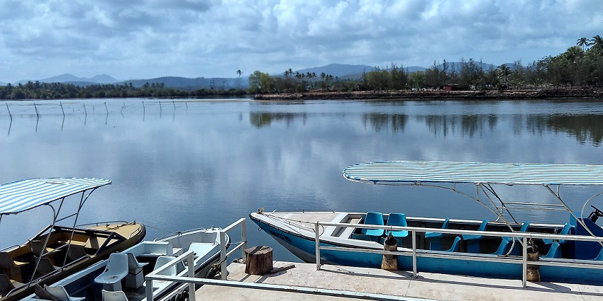 Panoramic snapshot of the Sal River in South Goa a perfect place for water activity with Family
