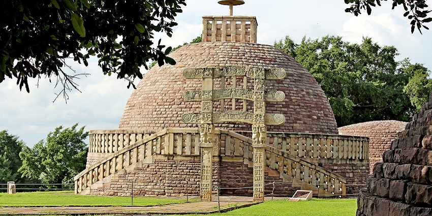 The Great Stupa No. 2 is one of the best places to visit in Sanchi town in M.P.