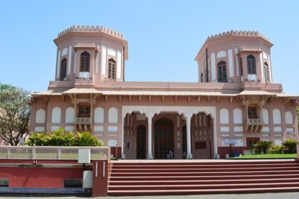 The panoramic view of Sardar Patel Museum with its artefacts and photographs