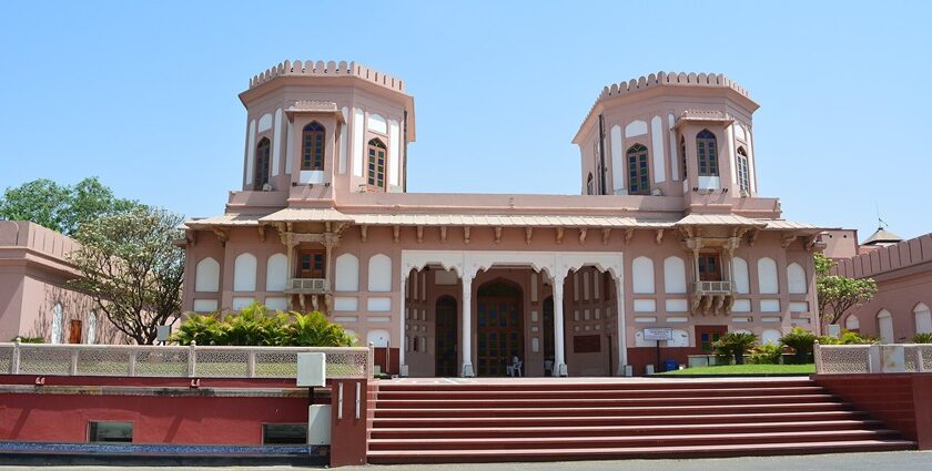 The panoramic view of Sardar Patel Museum with its artefacts and photographs