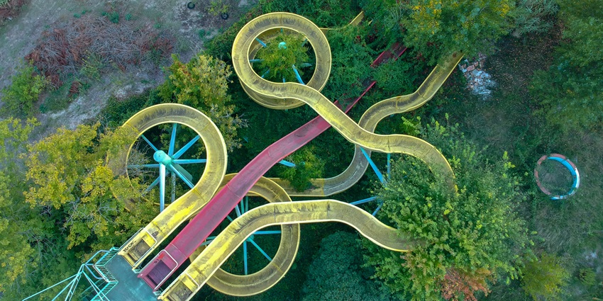 An aerial view of the Sargam Water Park, one of the best places to visit near Vasai Virar.