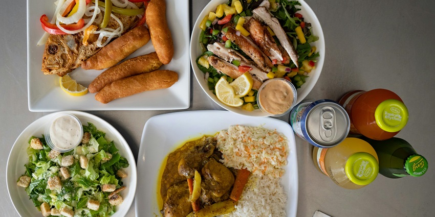 Treat your tastebuds to a delicious Goan thali with fish curry and prawn Balchao