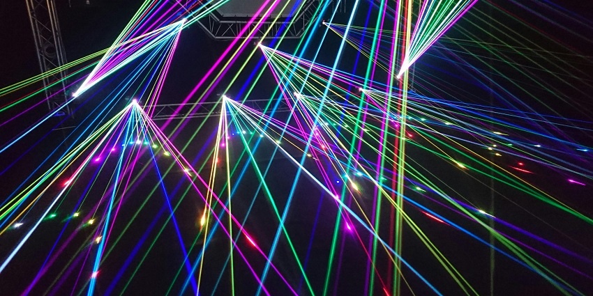 Dance floor at Score Nightclub in Chandigarh filled with party-goers celebrating New Year.