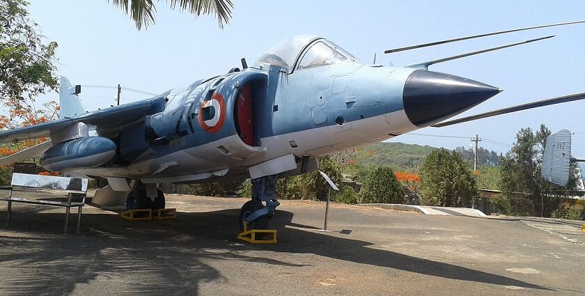 Snapshot of the Sealand 1 preserved at the Indian Naval Museum with oher naval assets