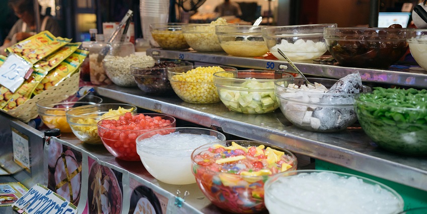 Sector 56 Market offering the best street food in Gurgaon including masala tikka.