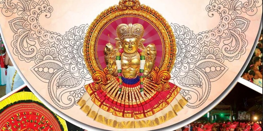 The idol of Bhadrakali, the main deity present in the Chettikulangara temple in Kerala.