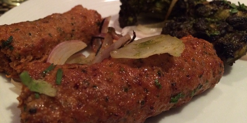 Seekh kebab is another favourite street food in Hauz khas among the non veg lovers, served with mint chutney
