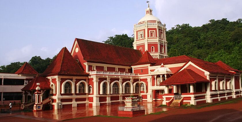 Panoramic view of the historic Shanta Durga Temple a must to visit place near Goa