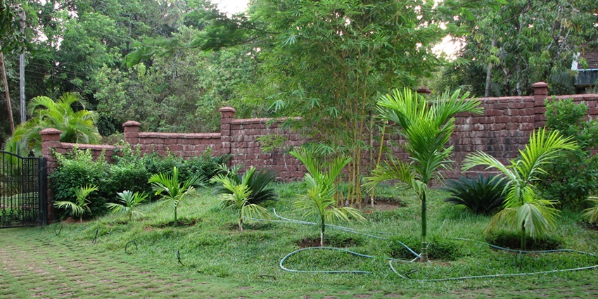 A picture of a lush green garden, which is one of the best places to visit near Sajjangarh Wildlife Sanctuary