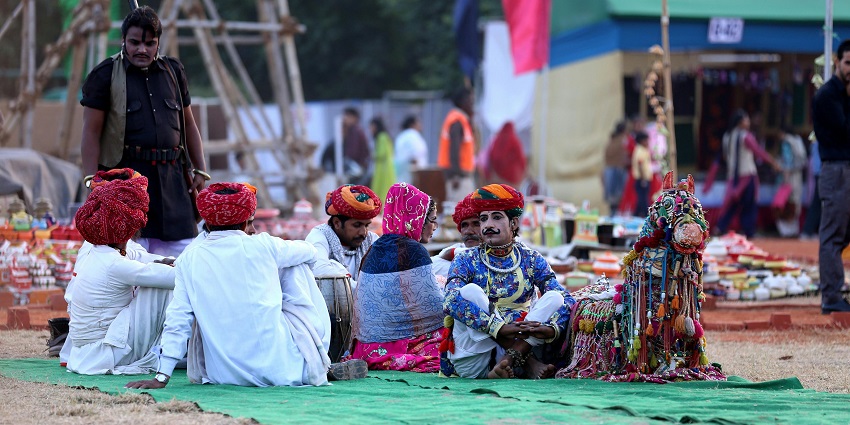 Shilpgram showcases Rajasthan's folk art and affordable crafts.