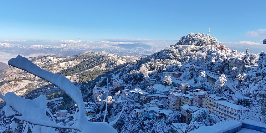 A scenic view of Longwood in Shimla, one of the hill stations near Gurugram, featuring lush greenery and beautiful hills.