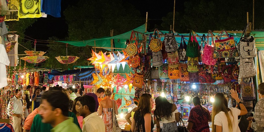 One of the best things to do in Goa at night is to shop at the night markets here