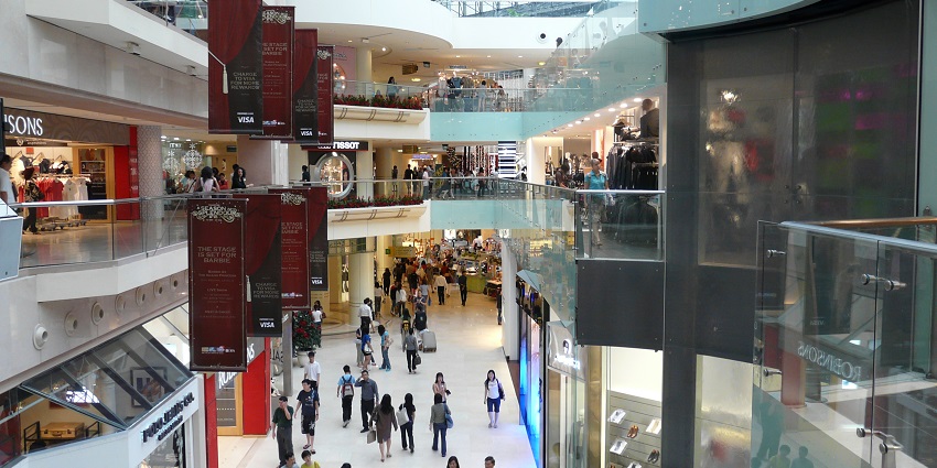 Beautiful snapshot of the Raffles City Centre where you can get various products and decor