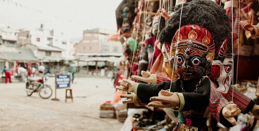 A vibrant market in Nepal’s capital city decked with places offering amazing souvenirs.