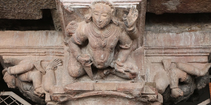 The temple features intricate carvings on the walls, with enduring heritage and spiritual allure.