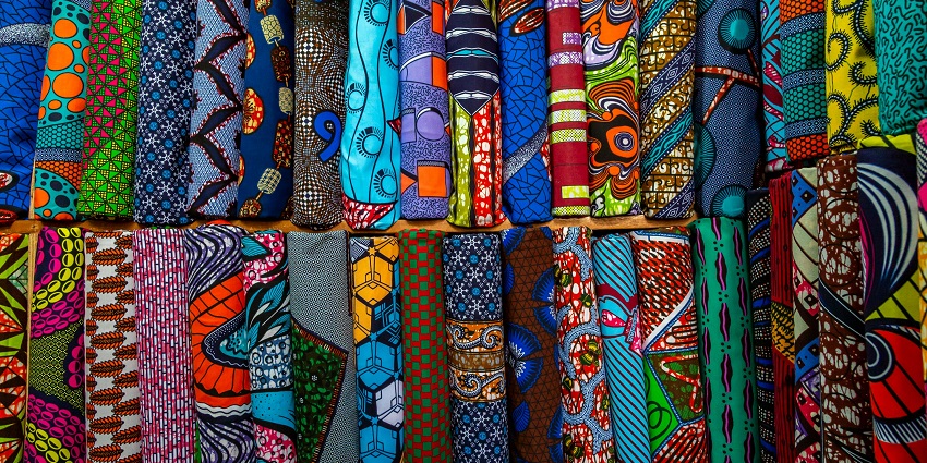 Shreeji Market which reflects a busy street with national craftsmanship and local textiles.