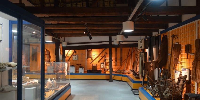 A display of artefacts and vintage items at the folk museum in Ahmedabad
