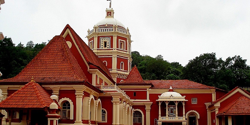 Wide angle view of the temple building, an attraction ideal for pilgrims to retreat to