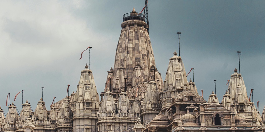 The view of Gujarat Jain Temples.