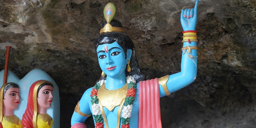An inside view of Shrinathji Temple, one of the best places to visit in Nathdwara.