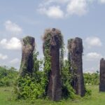 Sisupalgarh Fort showcases remarkable ancient architecture, with massive earthen walls.