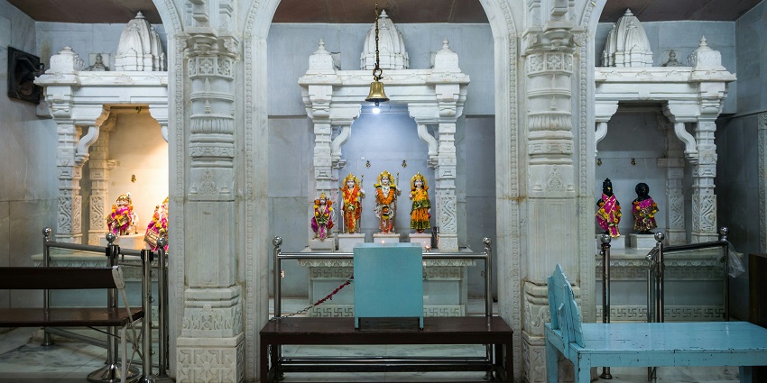 An inside view of the Sita Mai Temple, one of the spiritual places to visit in Karnal.