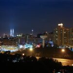 Kuala Lumpur skyline by night with Mont Kiara district in the foreground offering scenic views.