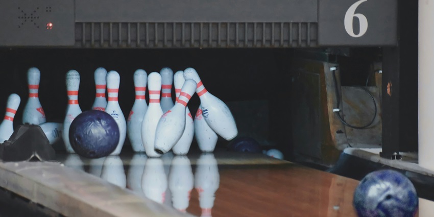 A view of the bowling session at the Smaaash, a fun and adventurous zone of the area.