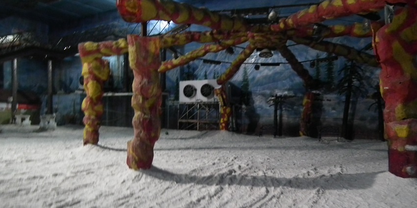 The indoor snow-themed park with stunning interior for everyone to visit and enjoy.