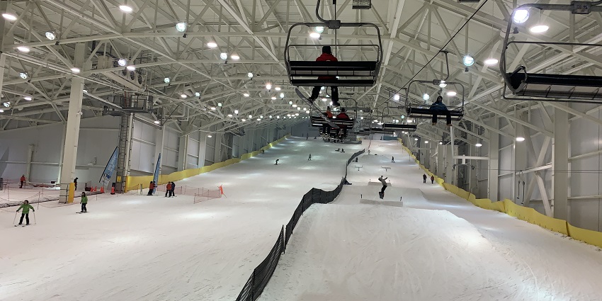 Snow Planet Jaipur is an indoor snow park with snow slides and attractions