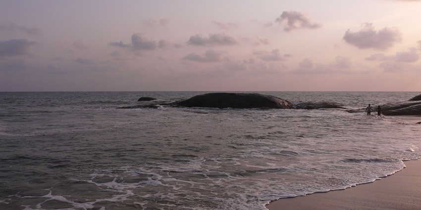 The vast stretch of sand, clear waters, and a serene ambiance characterises Someshwara Beach