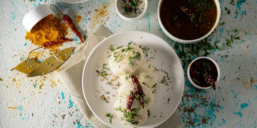 Dosa and chutney at Padmavathi Restaurant along with other famous dishes like Idli.