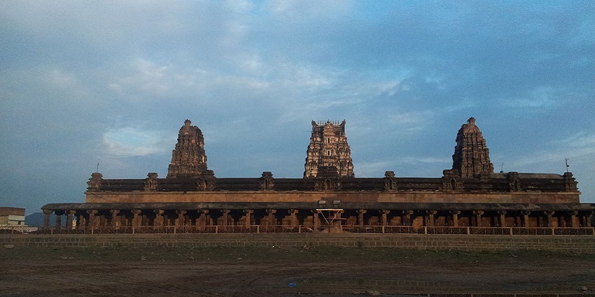 Image of wide angle view of the Sri Kodandarama Swamy Temple, Tirupati