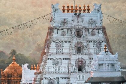 Panoramic snap of the beautiful tirupati temple which is home to Sri Venkateswara Museum Tirumala