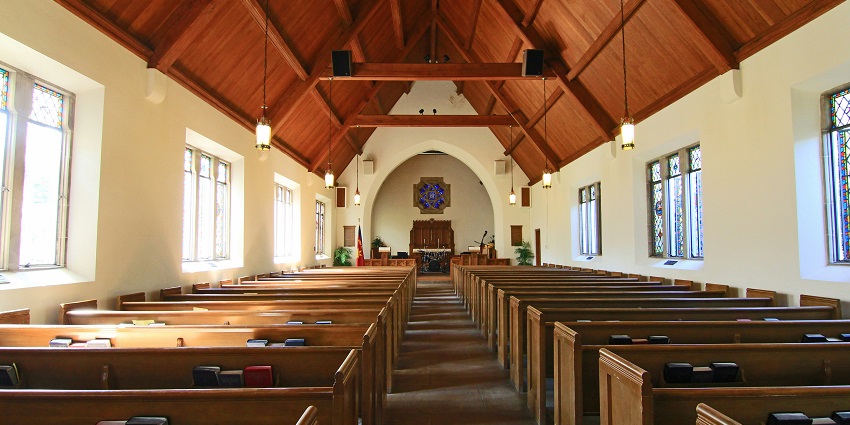 An inside view of the St. Alex Church, one of the iconic places to visit in Candolim.