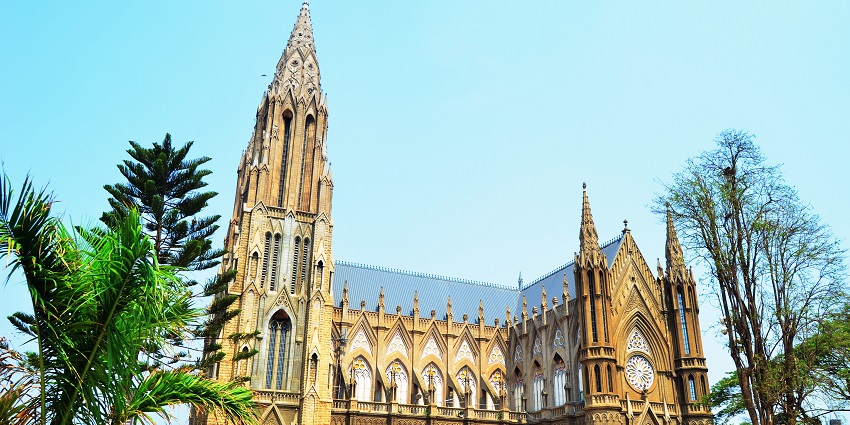 Mysore's St. Philomena's Church, with its neo-gothic style, and tall spires is a sight to behold